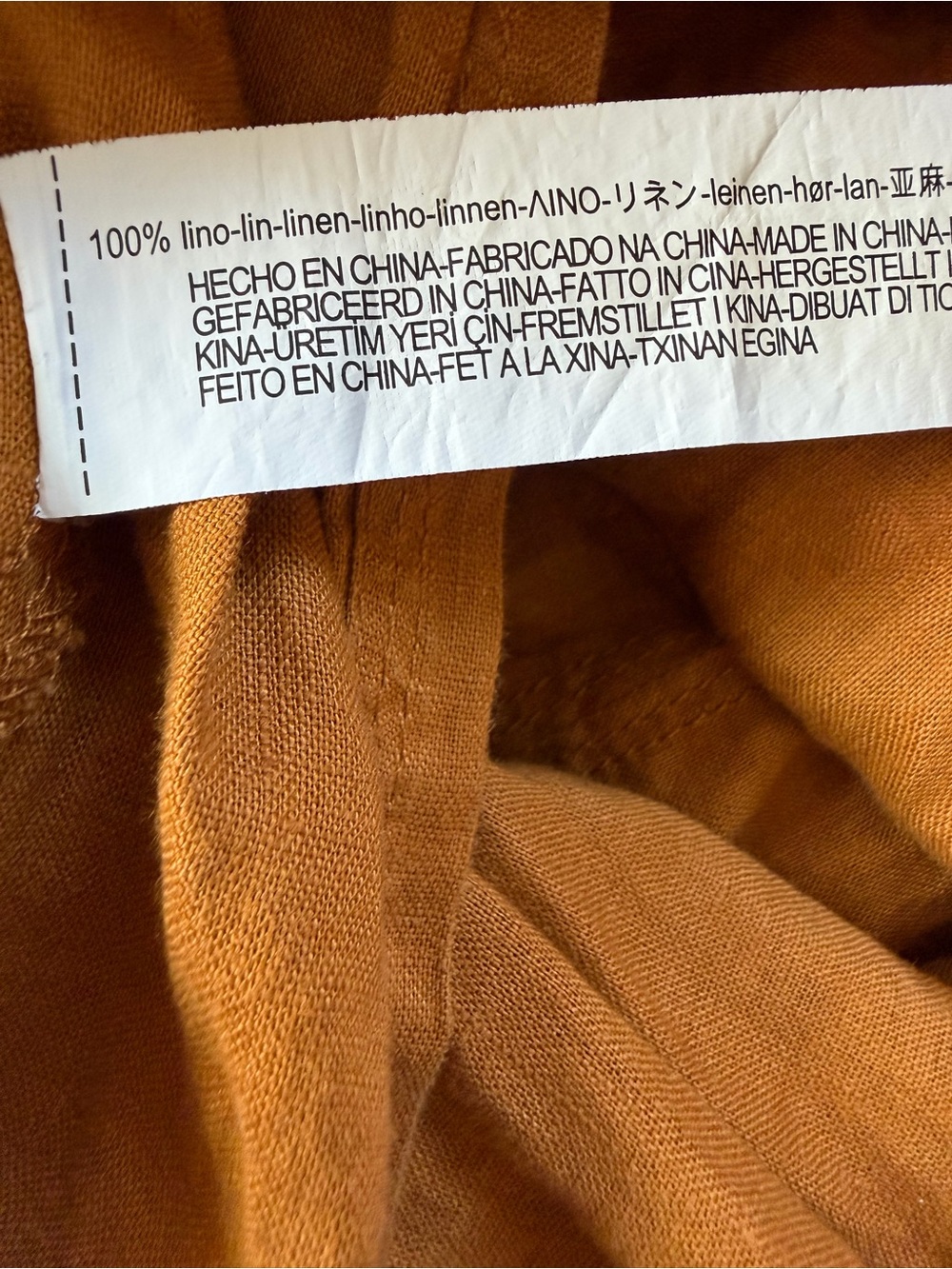 ZARA Linen Dress in Mustard Yellow - Picture 4 of 4